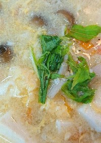 ☆ 豆腐と、しめじ・玉子あんかけスープ
