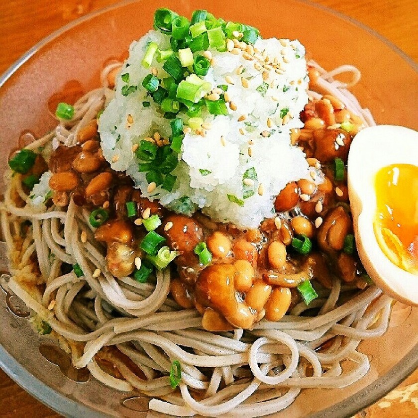 つるりん冷やしなめこ納豆おろし蕎麦 by おKAめ 【クックパッド】 簡単おいしいみんなのレシピが357万品