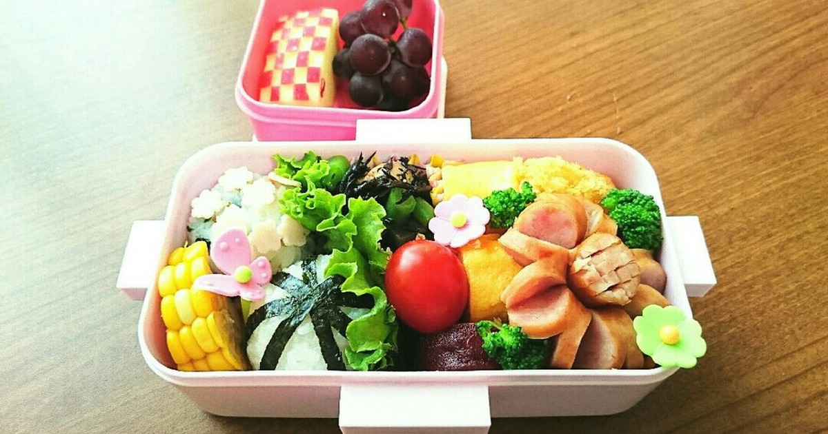 小学生のお弁当 デコ弁 女の子お弁当 レシピ 作り方 By ドラミ クックパッド 簡単おいしいみんなのレシピが356万品