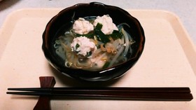 簡単!もやしと鶏だんごのスープ