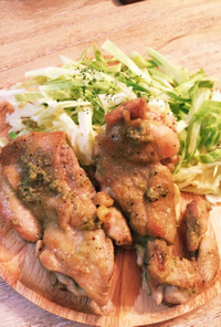 鶏モモ肉のバジルソテー