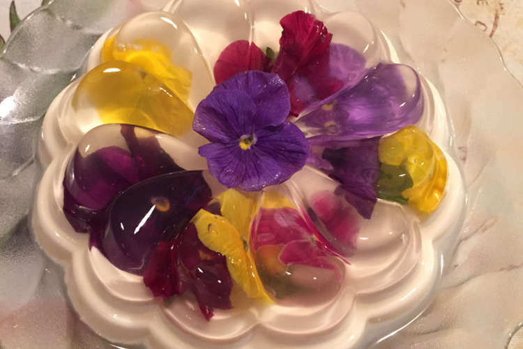きれい 花のゼリー ヨーグルトムース レシピ 作り方 By Yacci108 クックパッド