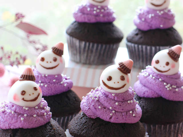 ハロウィンおめかしおばけカップケーキ By ｱﾄﾘｴ沙羅 クックパッド
