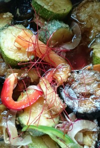 夏野菜の南蛮漬け⭐茄子ズッキーニ生椎茸