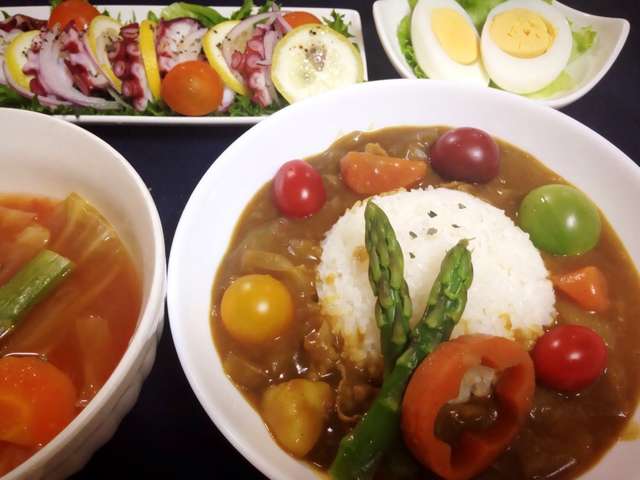 カレー 盛り付け レシピ 作り方 By イチ姫サン太郎 クックパッド