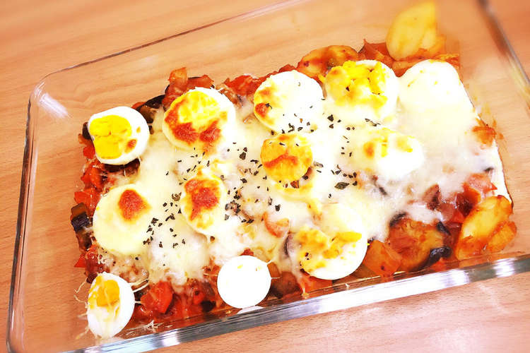 残り野菜でok 簡単ミートソースグラタン レシピ 作り方 By たまりあやか クックパッド 簡単おいしいみんなのレシピが352万品