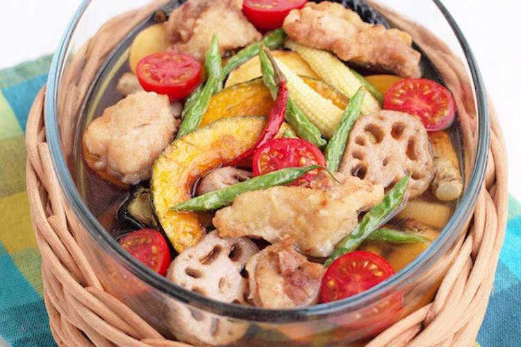 鶏と夏野菜のさっぱりマリネ レシピ 作り方 By Jolijoli クックパッド 簡単おいしいみんなのレシピが360万品