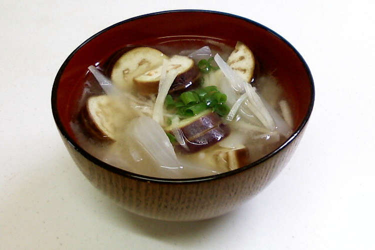 新生姜となす玉ねぎの味噌汁 レシピ 作り方 By ちぃくぅぴぃ クックパッド