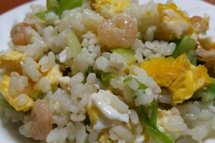 レンジde簡単 卵 海老 レタス混ぜご飯 レシピ 作り方 By ルナ7 クックパッド 簡単おいしいみんなのレシピが366万品
