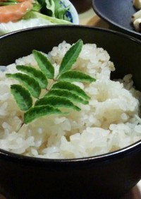 山椒風味の筍生姜ご飯