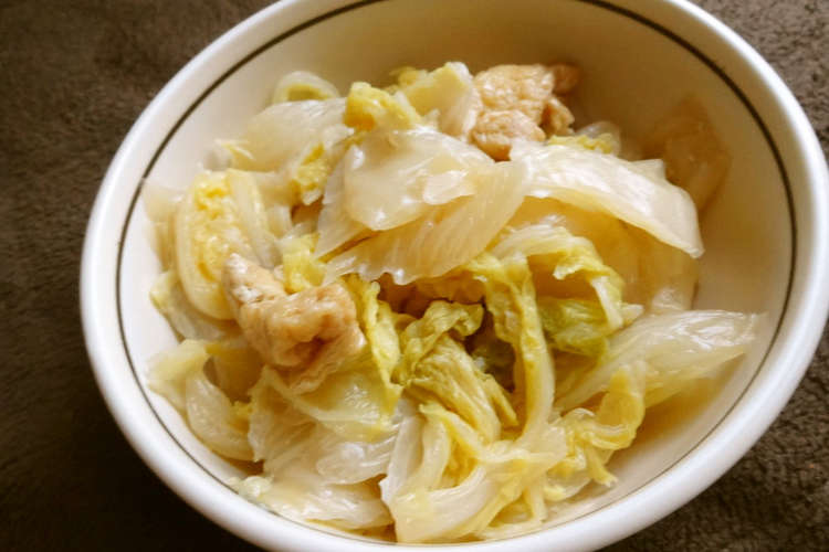 白菜と油揚げの煮物 レシピ 作り方 By うさこのおうち クックパッド