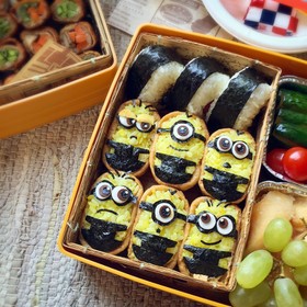 弁当グルー稲荷ミニオン⦿キャラ弁◉運動会