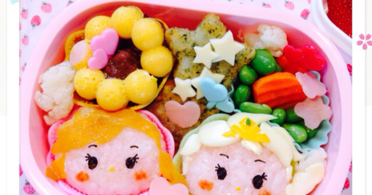 キャラ弁 ディズニーツムツム アナ雪 レシピ 作り方 By Naa Mama クックパッド 簡単おいしいみんなのレシピが353万品