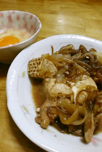 鶏肉と焼豆腐のすき煮
