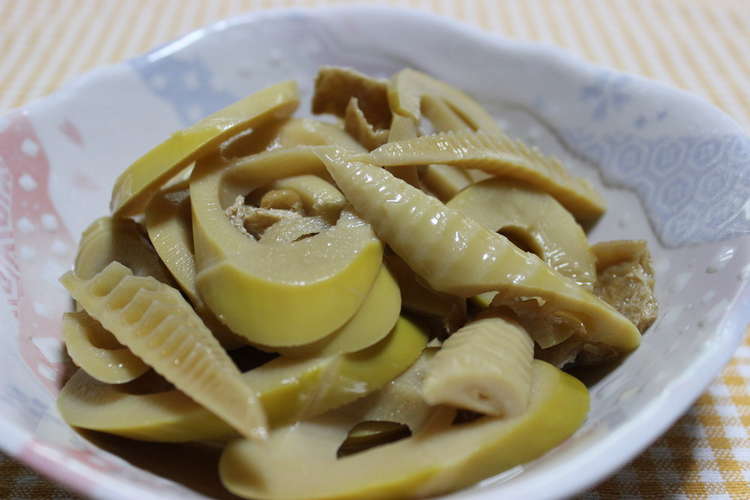 淡竹 ハチク と油揚げの煮物 レシピ 作り方 By くうねるまき クックパッド 簡単おいしいみんなのレシピが364万品