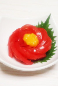 椿の黄身酢トマト☆おもてなし