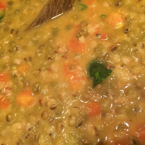 お腹に優しいインド風緑豆スープ ダール