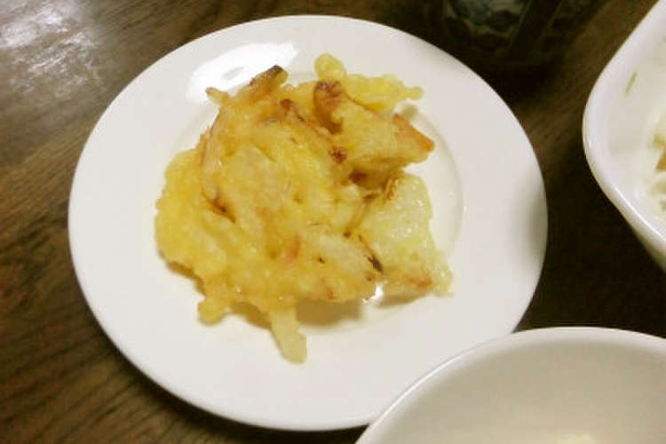 芝エビ入りかき揚げ レシピ 作り方 By Kokemomo60 クックパッド 簡単おいしいみんなのレシピが356万品