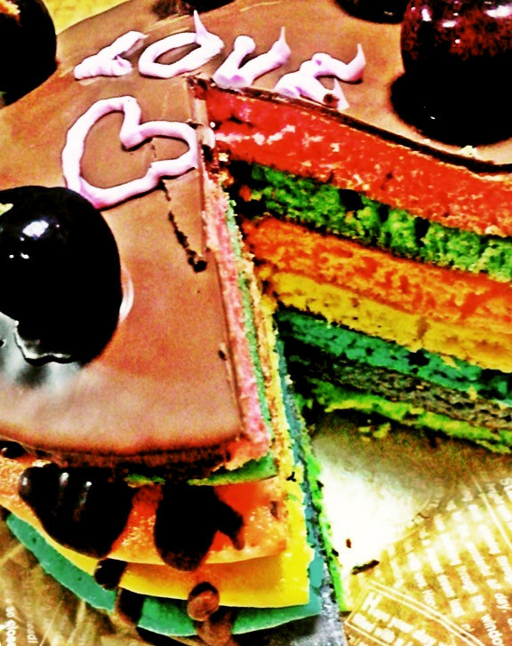 Rainbow　パンケーキの画像