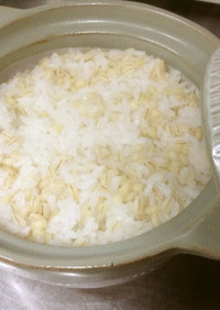 土鍋で簡単♬一合＋もち麦でダイエット♬