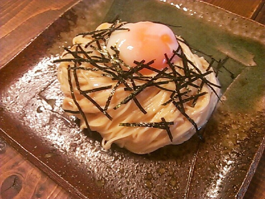 明太子カルボナーラ素麺、冷やしうどんにもの画像