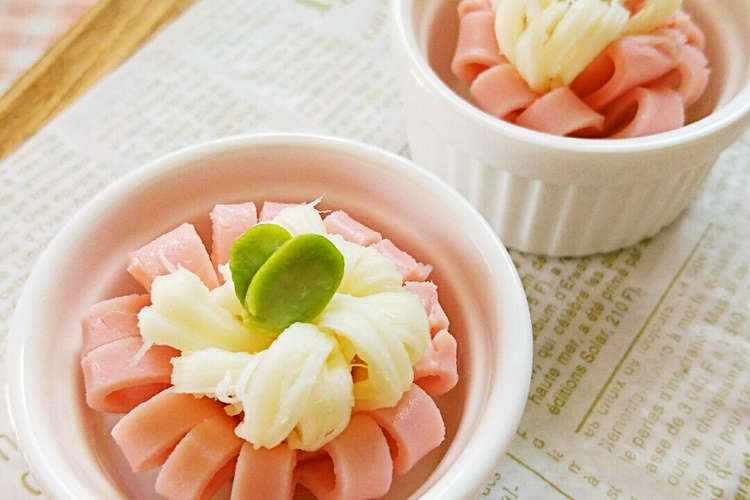 お弁当に さけるチーズでデコフラワー レシピ 作り方 By ゆぅゅぅ クックパッド 簡単おいしいみんなのレシピが366万品