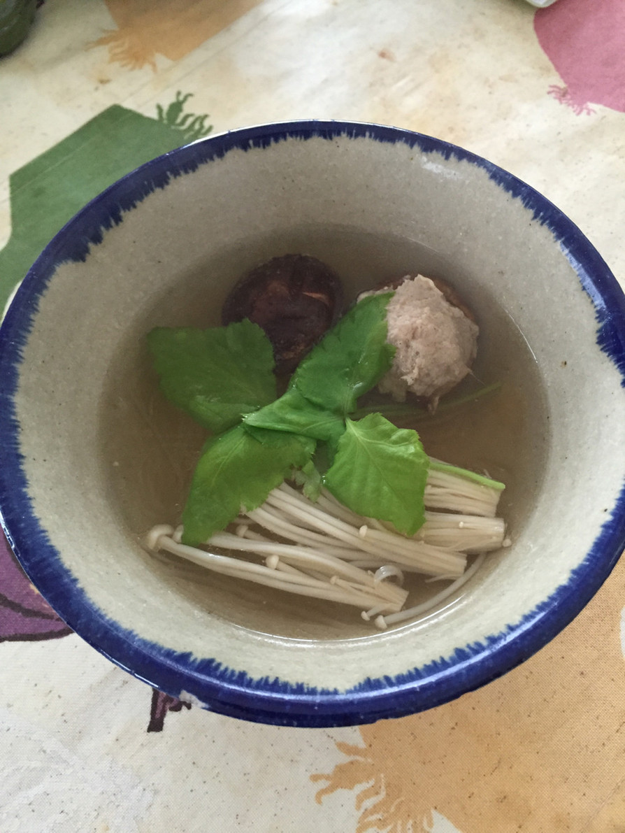 椎茸と鶏でヘルシー春雨スープの画像