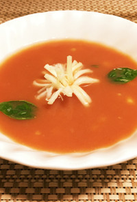 簡単可愛い♪トマトの冷製スープ