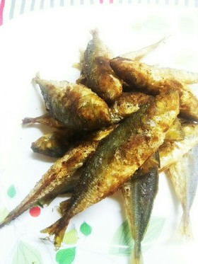簡単!豆アジDEカレー味サクサク唐揚げ♪