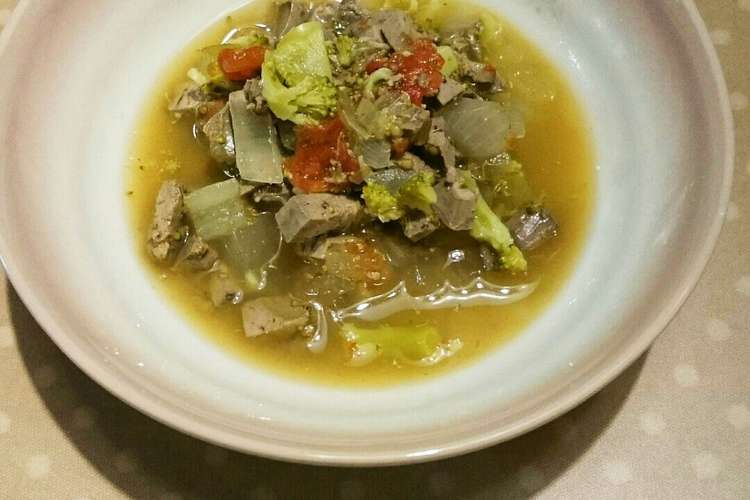 離乳食 中期 鶏レバｰと野菜のスｰプ レシピ 作り方 By Aya クックパッド 簡単おいしいみんなのレシピが376万品