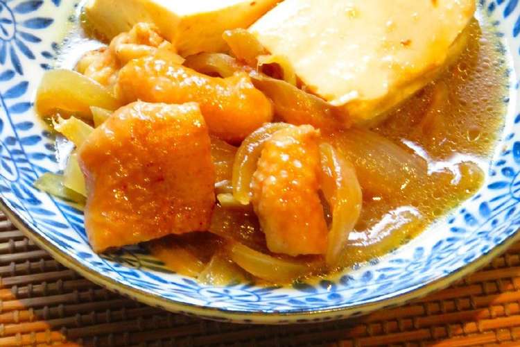簡単おつまみ 鶏皮と豆腐の煮込み レシピ 作り方 By Hirokoh クックパッド 簡単おいしいみんなのレシピが360万品