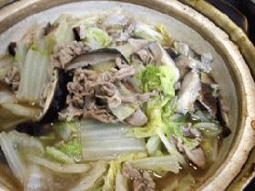 豚バラ肉と白菜の胡椒鍋