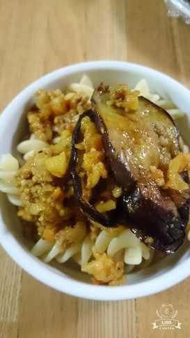 ナスカレーパスタ