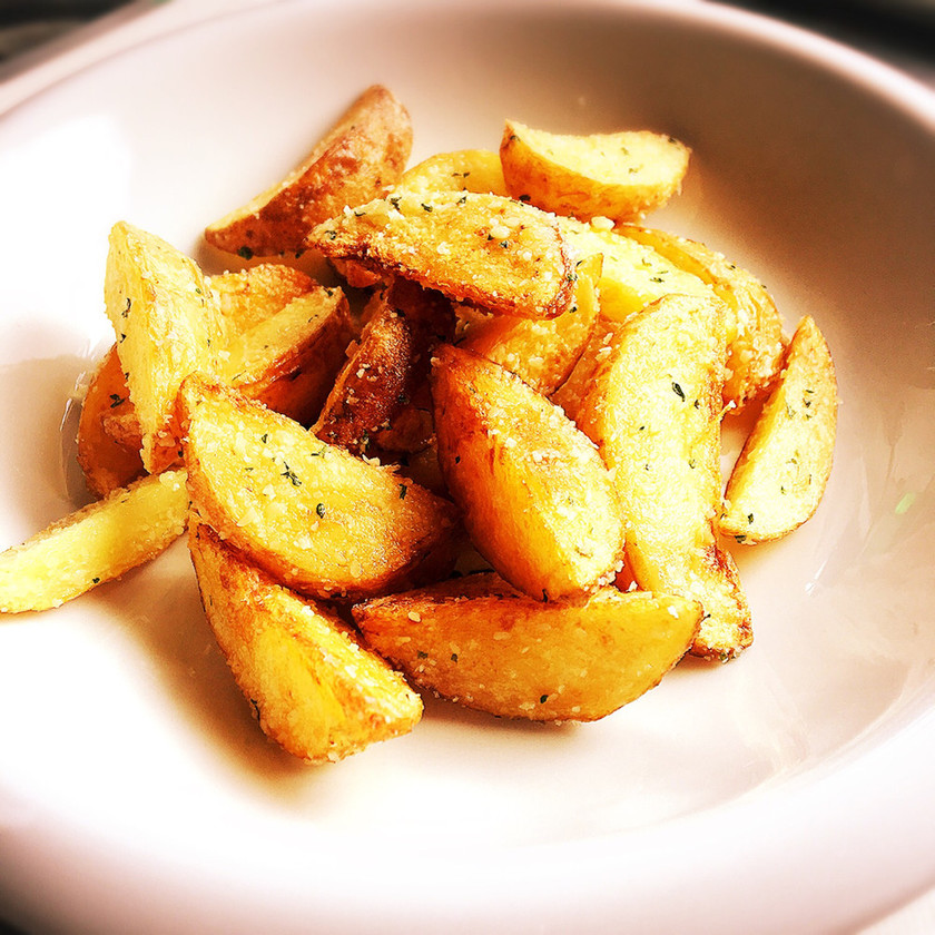 スロークッカーガーリックパルメザンチーズとポテトのレシピ