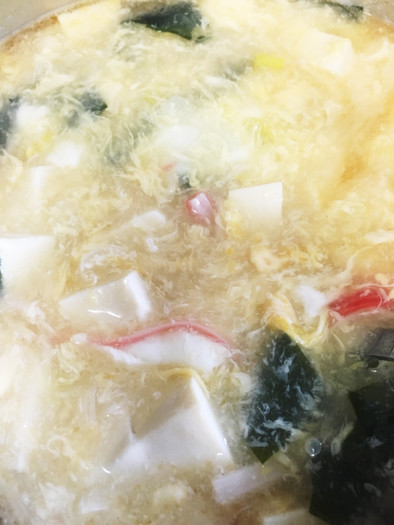 トロトロっ☆豆腐入りたまご中華スープの写真