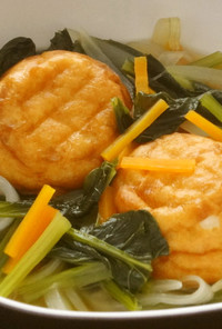 小松菜と魚河岸あげのあっさり煮