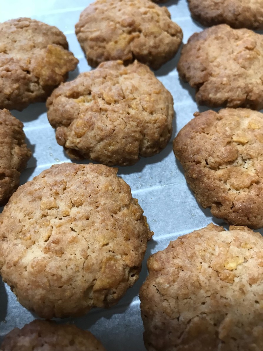 ココナッツオイル　コーンフレーククッキーの画像