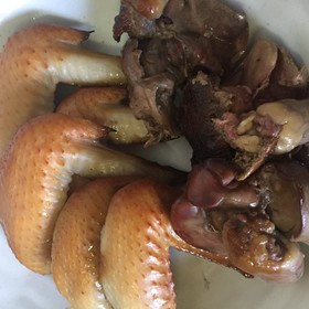 鶏手羽先と鶏レバーの燻製
