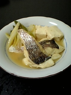 あっさり鯛の味噌煮の画像