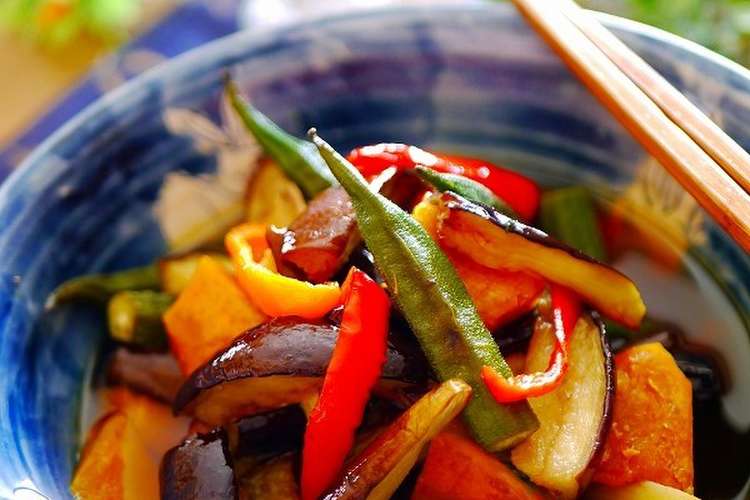 簡単 揚げない夏野菜の揚げ浸し レシピ 作り方 By まっきー クックパッド