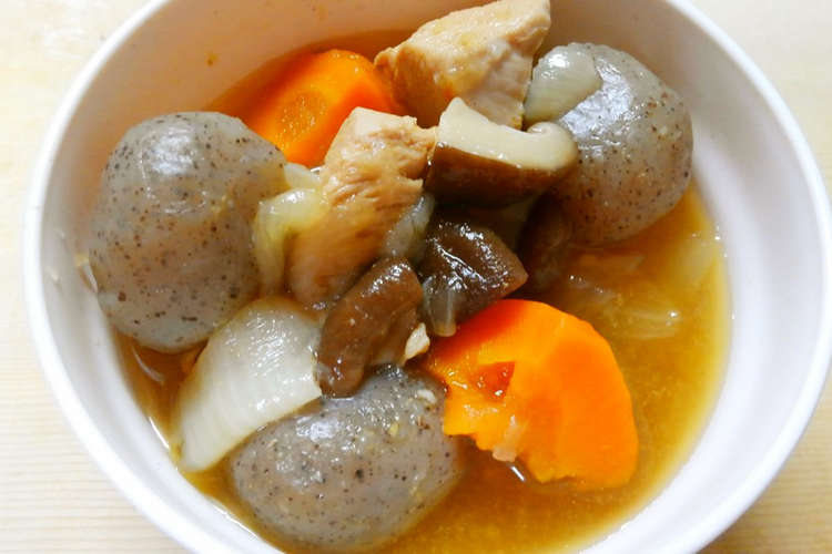 簡単和食に 鶏むね肉と玉蒟蒻と椎茸の煮物 レシピ 作り方 By 331ミミイ クックパッド 簡単おいしいみんなのレシピが352万品