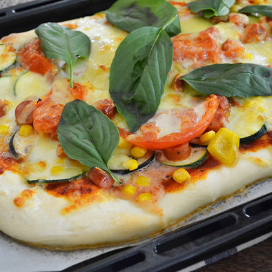 もちもち食感　ナポリ風ピザ生地の写真