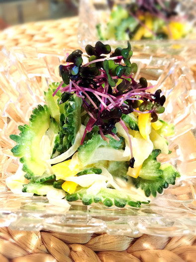 簡単♡ゴーヤと玉ねぎのタイ風サラダの写真