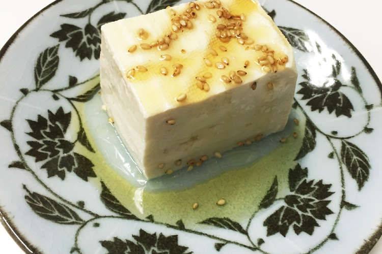 ごま油香る ごま塩冷奴 レシピ 作り方 By 栄本須春 クックパッド 簡単おいしいみんなのレシピが349万品