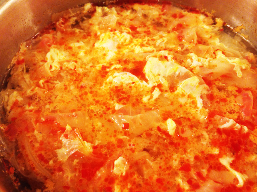 CookDo香味ペースト辛☆卵スープ♪の画像