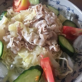 サッポロ一番 塩ラーメンで冷やしラーメン