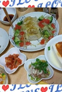生餃子De初夏に野菜と♥カレー蒸し餃子♥