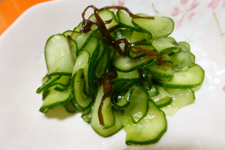きゅうりと塩昆布の酢の物 簡単 レシピ 作り方 By ぶどうなすび クックパッド