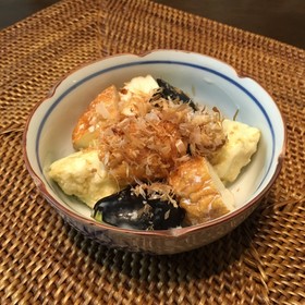旬の味♡水茄子と魚河岸あげのマヨポン和え