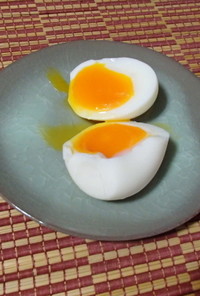 半熟卵～冷蔵庫から出して直接調理する場合